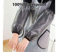 Shein 1 par de fundas protectoras de manga de TPU impermeables y resistentes al aceite, mangas protectoras unisex para cocinar/limpiar, eficaces contra manc