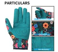 Shein 1 par de guantes de trabajo para jardinería y deshierbe, guantes de jardín de cuero a prueba de espinas para mujeres y hombres, ideales para cavar, pl