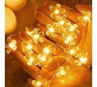Shein 1 pieza 1.5m/3 Metros/6m Luces de cadena LED decorativas de flores de plástico lindas, alimentadas por batería, luces de flores para decoración del ho