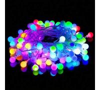 Shein 1 pieza 1,5M/3M/6M Luces de cadena LED de colores con decoración de globo blanco - Alimentadas por batería, a prueba de agua, para jardín al aire libr