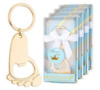Shein 1 pieza/12 piezas Abrebotellas con forma de biberón para regalo de Baby Shower, recuerdo decorativo para fiesta de Baby Shower, llavero abridor de bot