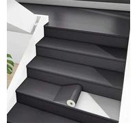 Shein 1 pieza 15cmx5m/30cmx5m Pegatinas autoadhesivas para escalera, calcomanías de moldura de zócalo con grano de madera, papel tapiz de renovación removib