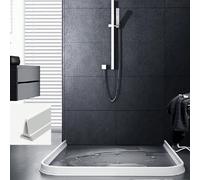 Shein 1 pieza 1m Tira de sellado de silicona blanca para impermeabilización y separación de humedad en baño, tira de bloqueo de agua para baño, tira imperme