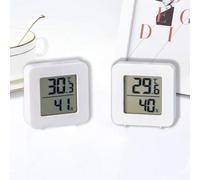 Shein 1 pieza/2 piezas/3 piezas Higrómetro y termómetro mini para interiores, medidor digital de temperatura y humedad, pantalla de alta precisión, montaje