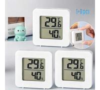 Shein 1 pieza 2 piezas 3 piezas Mini Termómetro Higrómetro, Termómetro de Interior, Termómetro Electrónico Portátil, Pantalla de Expresión Intuitiva de Temp