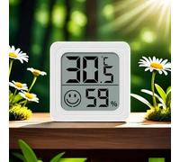 Shein 1 pieza 2 piezas 3 piezas Termómetro Higrómetro Mini Portátil, Termómetro Higrómetro Digital LCD de Doble Temperatura y Humedad Montado en la Pared pa