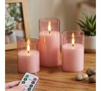 Shein 1 pieza/2 piezas/3 piezas Velas LED con/sin control remoto, Velas de pilar LED, Velas sin llama, Calentador de velas, Luz de vela, Velas con llama 3D
