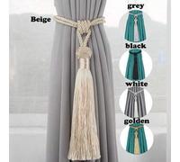 Shein 1 pieza/2 piezas/4 piezas Sujetacortinas con borlas minimalistas y modernos, disponibles en múltiples colores y tamaños, adecuados para fijar y decora