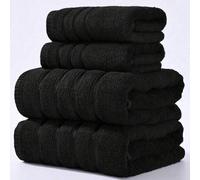 Shein 1 pieza/2 piezas/4 piezas Toalla de fibra de bambú/Toalla de baño de línea de moda minimalista moderna (ligera) sin desprendimiento, alta absorción, u