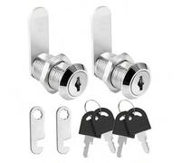 Shein 1 pieza/2 piezas Cerradura tipo candado con 2 llaves, de tipo perno único para cajones, archivadores, taquillas metálicas, armarios de madera, armario