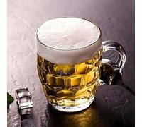 Shein 1 pieza/2 piezas Jarra de cerveza de acrílico irrompible con asa - Jarra de cerveza de gran capacidad a prueba de roturas, perfecta para fiesta de vis
