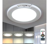 Shein 1 pieza/2 piezas Luz de sensor de movimiento inalámbrica con batería ultra delgada de 7.48": Control remoto y de botón, regulable de 3000K-6000K, ajus