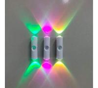Shein 1 pieza/2 piezas Luz LED inteligente con sensor, lámpara de pared de doble cabezal, compacta y portátil, alimentada por batería, recargable, ajuste de
