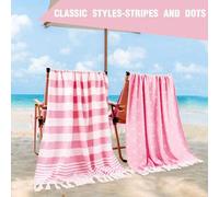 Shein 1 pieza/2 piezas Set de toalla de playa turca - 99 X 180 cm/39"X 71" Toalla de playa extra grande a prueba de arena, de secado rápido y compacta de al