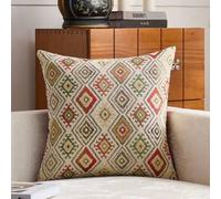 Shein 1 pieza/2 piezas Set, Funda de almohada de tela jacquard y terciopelo multicolor (Inserto de almohada no incluido), Funda de cojín estilo bohemio, Fun