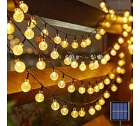 Shein 1 pieza 20/30/50/100 luces de cadena con bolas solares LED de 5/6.5/7/12m para decoración de jardín, patio, Navidad y como regalo festivo