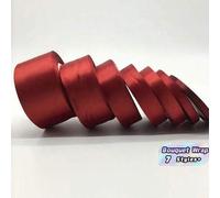 Shein 1 pieza 25 yardas de cinta de raso de seda rojo vino - muy adecuada para bodas, fiestas, envoltura de regalos y manualidades DIY, empaquetado de ramos