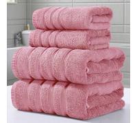 Shein 1 pieza/2pcs/4pcs Toalla de fibra de bambú/Toalla de baño de línea de moda minimalista moderna (Estilo ligero) Sin desprendimiento, Altamente absorben