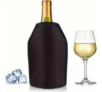 Shein 1 pieza/2pcs Funda Enfriadora de Vino Congelada - Bolsa de Hielo Ajustable para Botellas Estándar, Material de Nailon Duradero, Parte Superior y Cuell