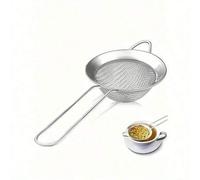 Shein 1 pieza/3 piezas Colador de malla fina de acero inoxidable, herramienta de cocina multiusos para tamizar harina, hojas de té, alimentos fritos, café e