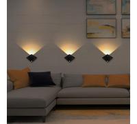 Shein 1 pieza/3 piezas Luz decorativa de pared con forma de raya, luz nocturna con sensor de movimiento para decoración del hogar, apta para dormitorio, por