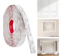 Shein 1 pieza 39.37 pulgadas/78.74 pulgadas Moldura autoadhesiva de PVC 3D para despegar y pegar - Borde decorativo para espejo, moldura adhesiva flexible p