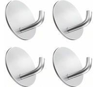 Shein 1 pieza/4 piezas/10 piezas Ganchos adhesivos fuertes - Estilo casual, fáciles de instalar sin taladrar, ganchos prácticos adecuados para la cocina y e