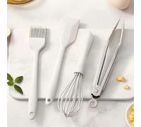 Shein 1 pieza/4 piezas Juego de utensilios de cocina de silicona - Herramientas de cocina resistentes al calor y antiadherentes, que incluyen espátula para