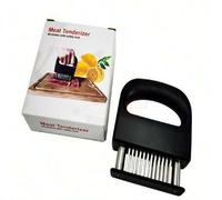 Shein 1 pieza, Ablandador de carne de acero inoxidable con 48 agujas - Herramienta profesional de cocina para ablandar filetes, martillo de cocina resistent