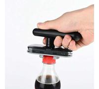Shein 1 pieza Abridor de botellas y latas de cerveza multifunción, diseño de mango ajustable y de fácil agarre, hecho de material ABS duradero, sin necesida