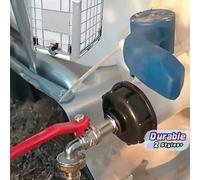 Shein 1 pieza Adaptador de grifo de aleación para conexión rápida de tanque IBC con rosca S60X6, conector de manguera de jardín de metal y plástico duradero