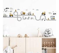 Shein 1 pieza Adhesivo de pared con diseño de coche, adhesivos, calcomanía de pared, calcomanía de vinilo para decoraciones del hogar, artículos de decoraci