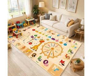 Shein 1 pieza, Alfombra con tema de corazón de grafiti juguetón, se ajusta perfectamente a habitaciones dulces, aporta todo el encanto de la infancia y ener