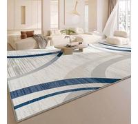 Shein 1 pieza Alfombra de área con diseño geométrico de estilo minimalista moderno y de diseño europeo, de material de lana sintética con estilo clásico luj