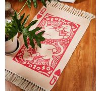 Shein 1 pieza Alfombra tejida lavable a máquina, alfombra con diseño de gato lindo de 60x90cm, alfombra de interior para sala de estar y dormitorio, tapiz d
