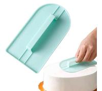 Shein 1 pieza Alisador de superficie de crema para pasteles con mango, herramienta de horneado DIY para fondant, raspador de masa de pastel, espátula de cre