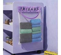 Shein 1 pieza Almacenamiento de bolsas de basura de gran capacidad montado en la pared, adhesivo y transpirable, diseño plegable, ahorrador de espacio. Perf