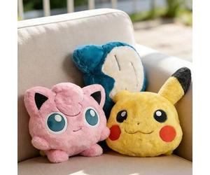 Shein 1 pieza Almohada de peluche de la serie Sueño Dulce de Pokémon, diseño de Pikachu y Jigglypuff, esponjoso y suave, estilo de dibujos animados 3D, adec