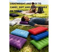 Shein 1 pieza Almohada inflable cuadrada para viajes - Soporte de cuello para coche y avión, también como cojín lumbar, adecuado para vuelos largos y viajes