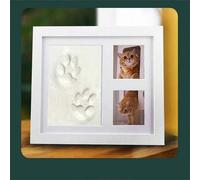 Shein 1 pieza Almohadilla de tinta con huella de mano/pata de mascota | Se puede usar para marcos de pared, decoración del hogar, regalos para amigos, parej