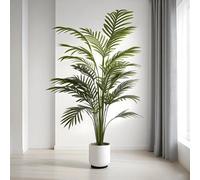 Shein 1 pieza Árbol de palma gigante artificial de 40 pulgadas - Follaje denso y realista, plástico de alta calidad, sin mantenimiento, de pie para decoraci