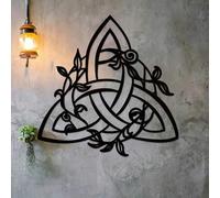 Shein 1 pieza Arte de pared de metal, nudo celta, billetera de metal, señal de metal, producto de metal, Full Metal Alchemist, anudado, señal navideña de me