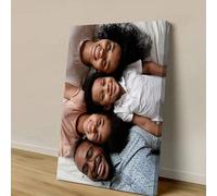 Shein 1 pieza Arte de pared en lienzo personalizado, póster sin marco personalizado, regalo del Día de la Madre, regalo del Día del Padre, recuerdo de boda,
