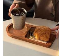 Shein 1 pieza bandeja vintage para desayuno, café, té, agua, juego de té de la tarde, pan, pasteles, postres