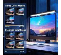 Shein 1 pieza Barra de luz colgante para monitor de computadora, luz colgante de pantalla, luz de pantalla con clip, atenuación sin pasos, tres temperaturas