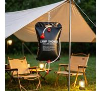 Shein 1 pieza Bolsa de ducha plegable portátil de 20L con manguera desmontable y cabezal de ducha con interruptor de encendido/apagado, adecuada para campin