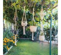 Shein 1 pieza Bolsa de red colgante para macetas para organizar el hogar y el jardín, incluye colgador, decoración del hogar, decoración de habitación, deco