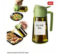 Shein 1 pieza Botella de aceite de oliva y rociador de cocina 2 en 1, apto para aceite de cocina, salsa de soja, vinagre - Boquilla inodora, niebla uniforme