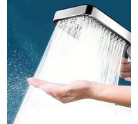 Shein 1 pieza Cabezal de ducha cuadrado de alta presión, alta tasa de flujo de agua, adecuado para uso doméstico, calentador de agua