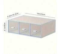 Shein 1 pieza Caja de almacenamiento con compartimentos para bolsas de té, Caja de almacenamiento de cápsulas de café, Caja de almacenamiento de plástico mu